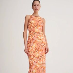 Hansen and Gretel Silvie Sunset Swirl maxi dress